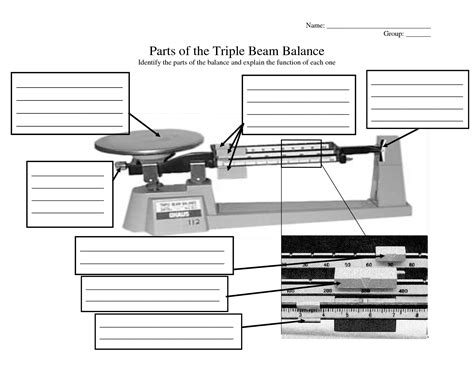 triple beam balance worksheet free